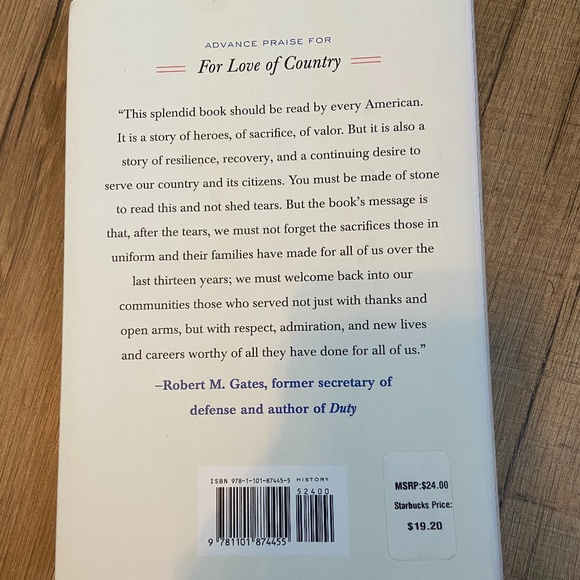 3/$15 FOR LOVE OF COUNTRY hard cover novel - Picture 4 of 6